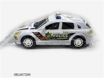 Spray paint inertia English a police car - OBL667280