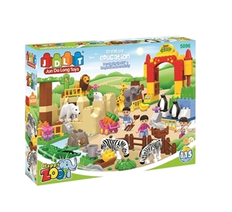 Happy zoo blocks 115 PCS - OBL667434