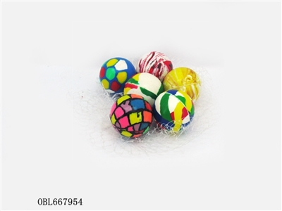 6只庄35mm混装花式弹跳球 - OBL667954