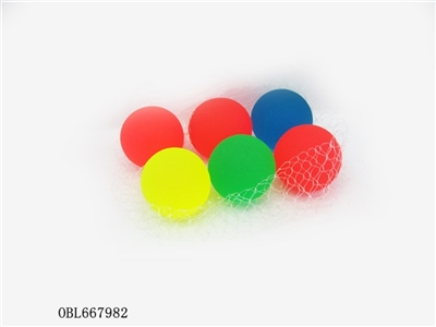 6只庄45mm磨砂弹跳球 - OBL667982
