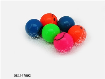 6只庄45mm笑脸弹跳球 - OBL667993