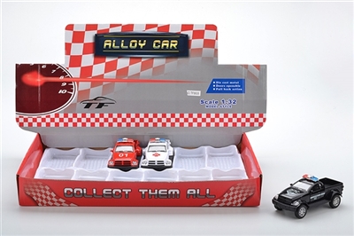 1:32 alloy back door dodge pickup the police car 3 colors mixed driving - OBL668189