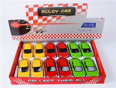 1:32 alloy back to driving a car door, lamborghini car 4 color orange - OBL668190