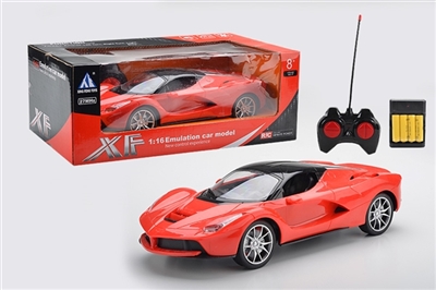 Ferrari (red)/with rechargeable 1:16 four-way remote control car - OBL668232