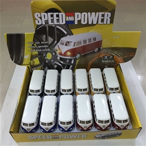 Back door driving buses 1:32 alloy 4 color orange - OBL668638
