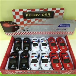 1:32 alloy driving back door maserati police car 3 color orange - OBL668643
