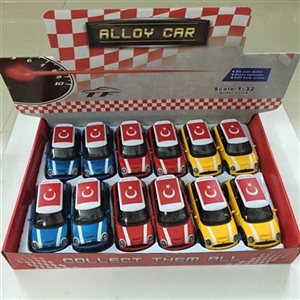 1:32 alloy back door MINI4 Turkish flag colors mixed driving - OBL668645