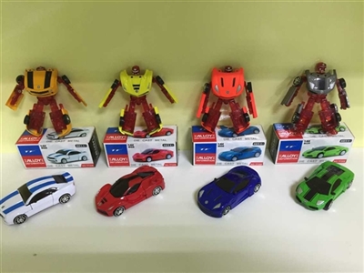 Conventional eight 1:6 4 alloy deformation car 24 PCS - OBL668658