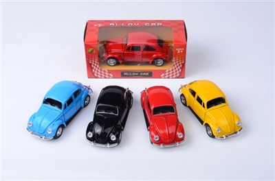 1:32 alloy car driving back door beetle 4 color orange - OBL668724