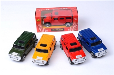 1:32 alloy back door driving hummers 4 color orange - OBL668726