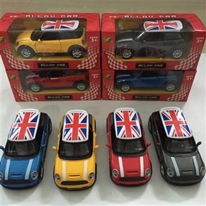 1:32 alloy driving back door English MINI car 4 color orange - OBL668736