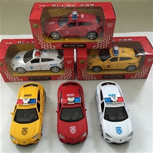 1:32 alloy driving back door lamborghini police car 3 color orange - OBL668742