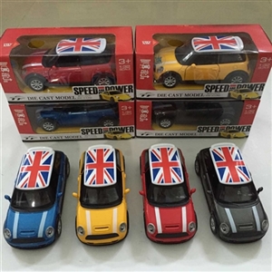 1:32 alloy car driving back door lights 3 colors mixed with voice - OBL668755