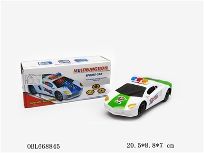 (English) 3 lamp electric universal police car - OBL668845