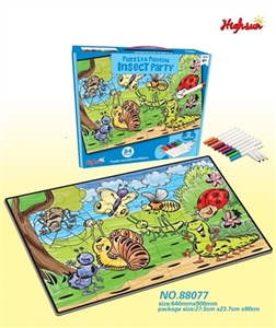12 color crayons puzzles - OBL669247