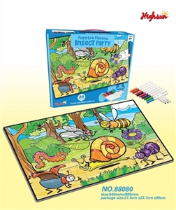 12 color crayons puzzles - OBL669250
