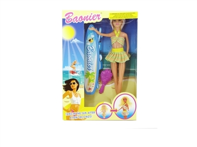 Barbie, the skin in uv discoloration - OBL669397