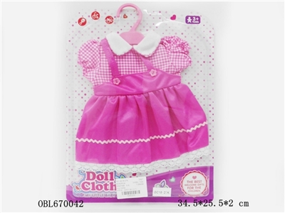 The pink skirt with shoulder-straps - OBL670042