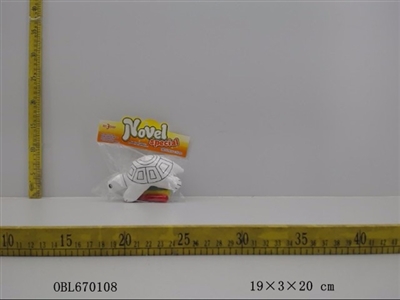 16cm充棉乌龟袋4只水彩笔 - OBL670108