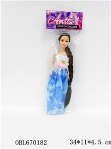 11.5 inch long hair princess real live hand 3 paragraph 2 color - OBL670182