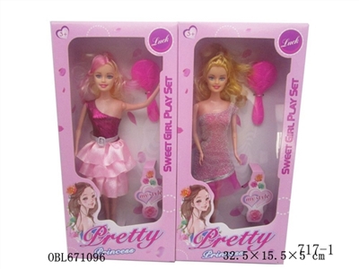 11.5 inch solid body fashionable girl with a comb - OBL671096