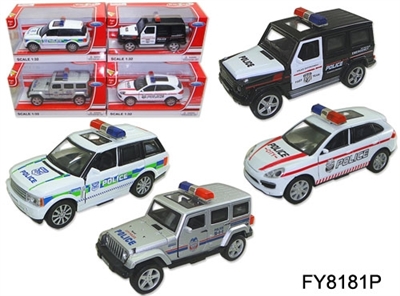 1:32合金路虎/牧马人/卡宴/奔驰警车 - OBL671207
