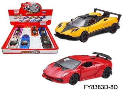 1:32合金帕加尼赛车/兰博基尼赛车混装 - OBL671218