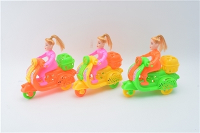 Guy sitting barbie bicycle (light) three color orange - OBL671658