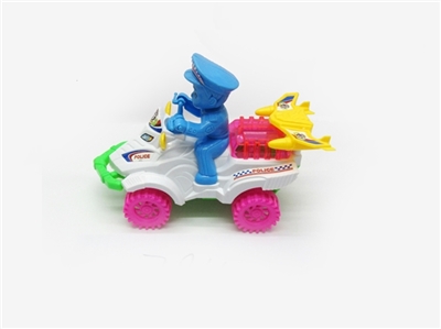 The police car motorcycle pull lights - OBL672304