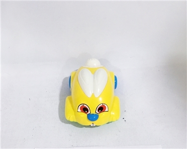 Cartoon pull rabbits with bell - OBL672545