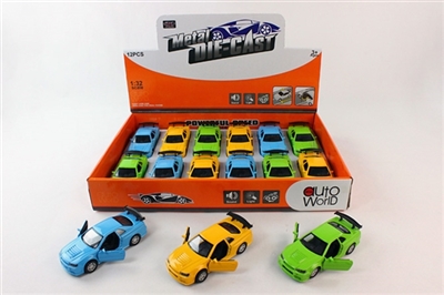 1:32 alloy sports car A boomerang, open the door, lights, electric music pack - OBL672798