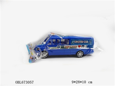 实色惯性救护巴士警车 - OBL673057