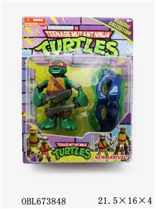 Teenage mutant ninja turtles (electric) with light and sound bag with a mask on - OBL673848