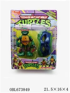 Teenage mutant ninja turtles (electric) with light and sound bag with a mask on - OBL673849