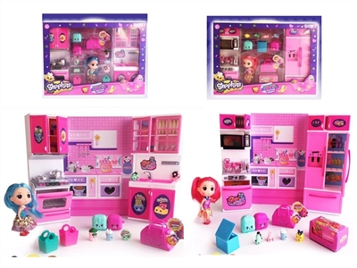Shopkins 女孩餐具彩盒装（2款混装） - OBL673913