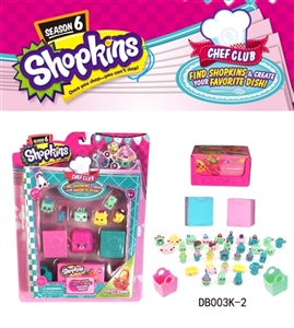 Shopkins第6代(收纳盒方盒手袋吸板装） - OBL673976