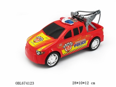 惯性皮卡吊车警车 - OBL674123