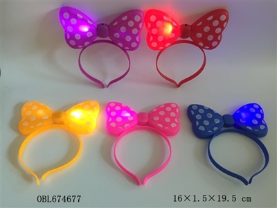 Glowing bow head band - OBL674677