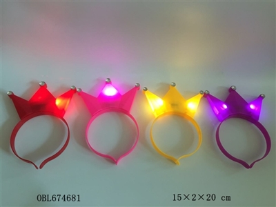 Glowing crown head band - OBL674681