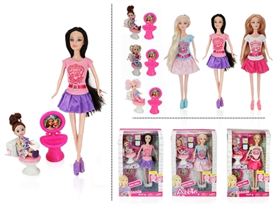 11.5 -inch real barbie with bathroom sets - OBL674836