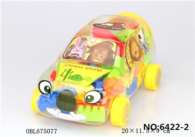 迷你越野车益智类2#积木多色混装称重80克（67PCS+） - OBL675077