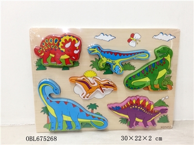 3 d dinosaur wooden puzzles - OBL675268