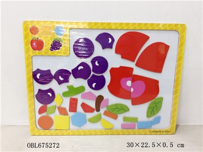 Magnetic fruit wooden puzzles - OBL675272