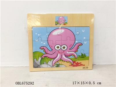 12 octopus wooden puzzles - OBL675292