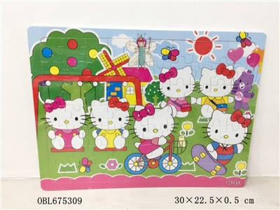 70 KT cat wooden puzzles - OBL675309