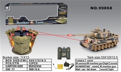 German tiger VS bunkers - OBL675717