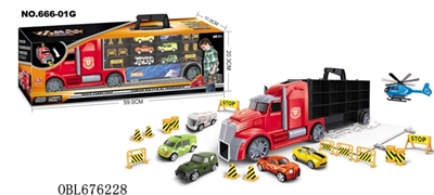 Receive container car (simulation) car red and blue color combination - OBL676228