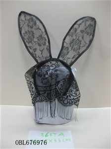 Big transparent yarn of rabbit ears and the veil - OBL676976