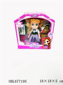6 inch solid body doll mini salon - OBL677195