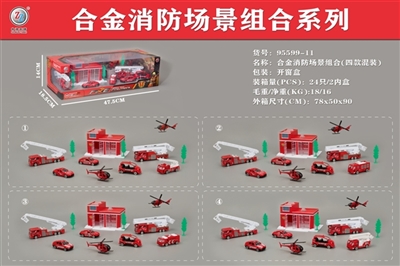 Alloy fire scene combination series - OBL677520
